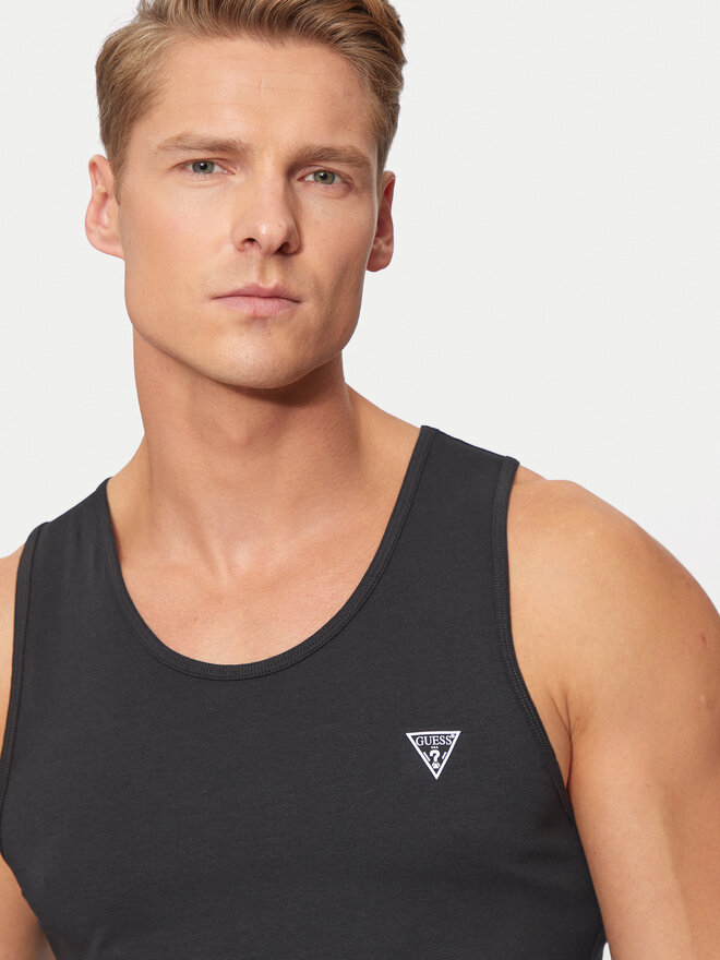 Guess Guess Tank top U97M02 KCD31 Μαύρο Regular Fit
