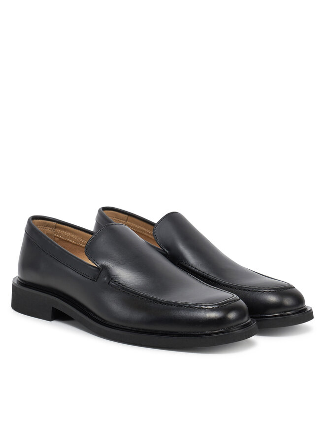 Calvin Klein Mokasini Calvin Klein Sq Rubber Onepiece Moccasin HM0HM01883 Črna
