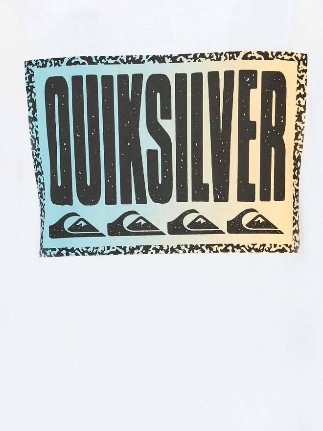 Quiksilver Quiksilver Trikó Long Fade EQYZT07663 Fehér Regular Fit