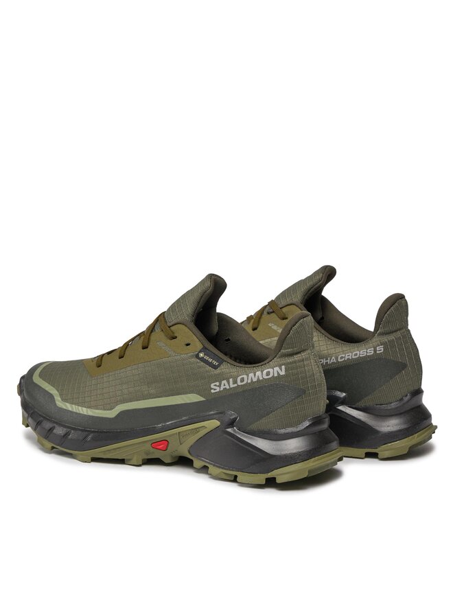 Salomon Buty do biegania Salomon Alphacross 5 Gtx GORE-TEX 473103 29 W0 Zielony