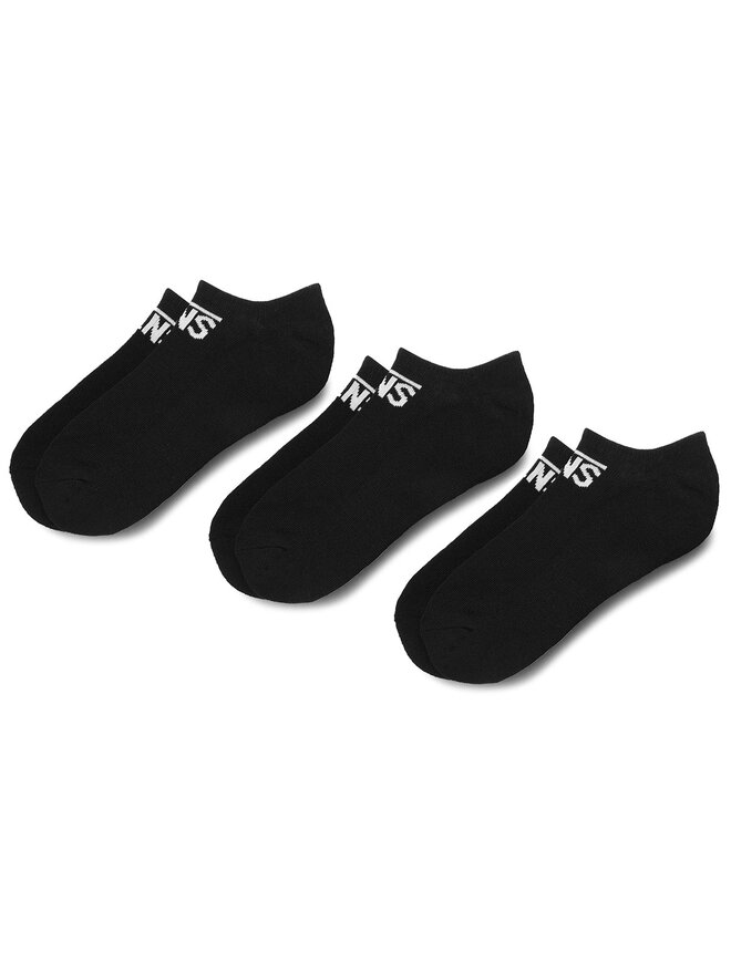 Vans Set di 3 paia di calzini corti da donna Vans Classic Kick 6.5 VN000XSSBLK Nero