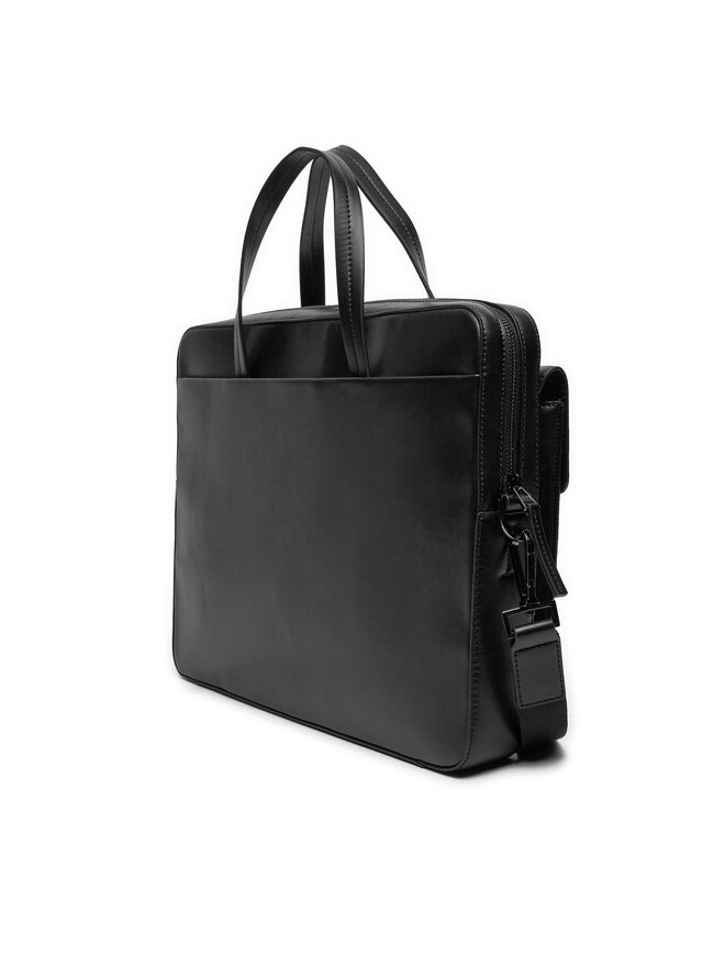 Calvin Klein Taška na laptop Calvin Klein Vertical Lines K50K512257 Čierna