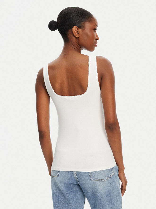 Tommy Hilfiger Tommy Hilfiger Top WW0WW45444 Blanco Slim Fit