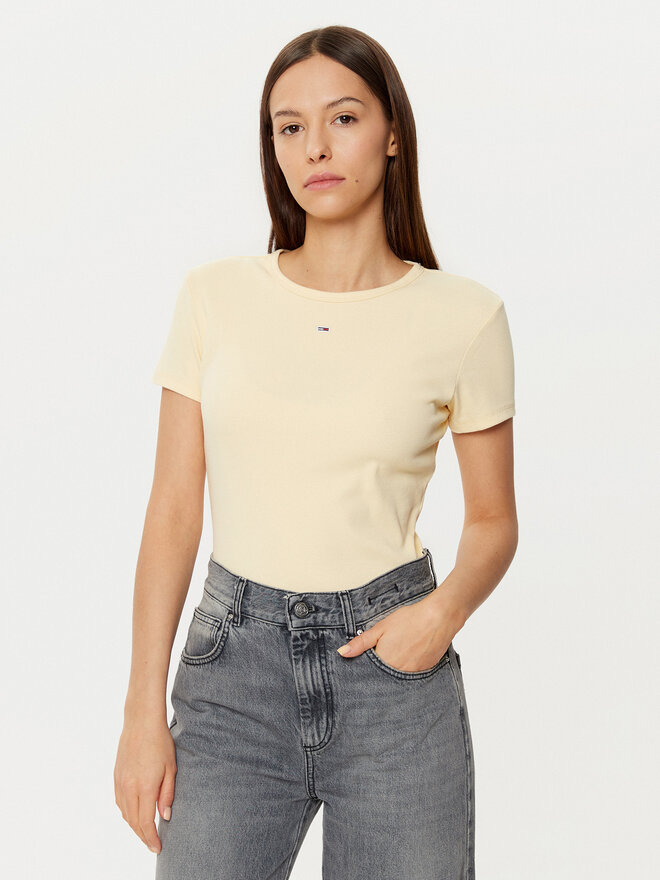 Tommy Jeans Tommy Jeans Футболка Essential DW0DW17383 Бежевий Slim Fit