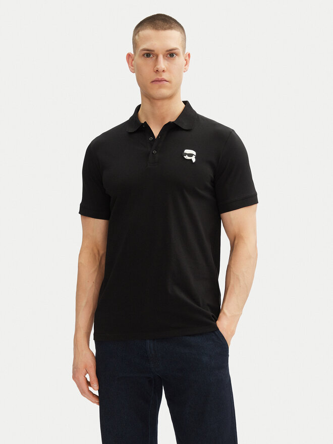 KARL LAGERFELD KARL LAGERFELD Polo 745710 500224 Μαύρο Regular Fit