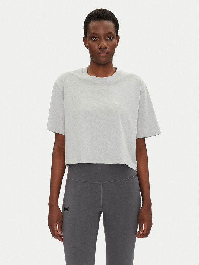 Under Armour Under Armour Marškinėliai Rival 1389721 Pilka Loose Fit
