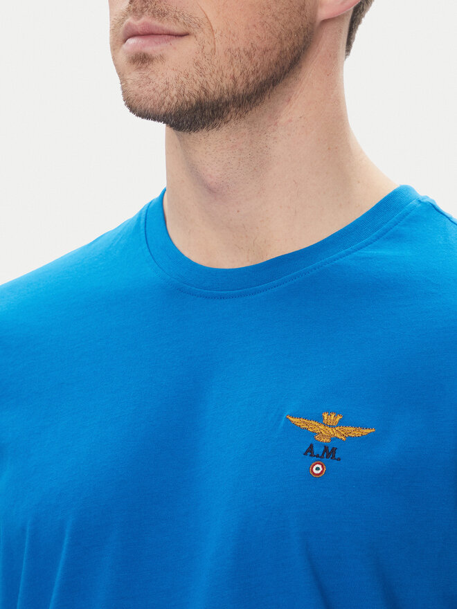 Aeronautica Militare Aeronautica Militare Majica 251TS1580J372 Modra Regular Fit