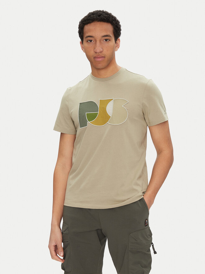 Parajumpers Parajumpers T-Shirt Leland 25SMPMTSGT09 Μπεζ Regular Fit