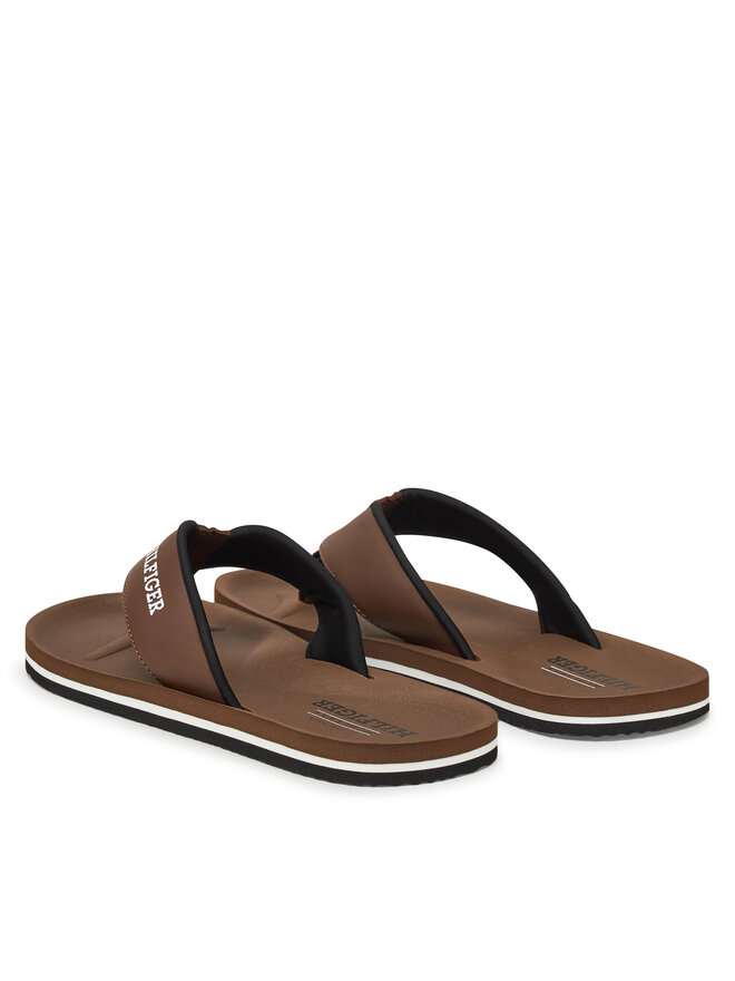 Tommy Hilfiger Σαγιονάρες Tommy Hilfiger Padded Comfort Hilfiger B Sandal FM0FM05440 Καφέ