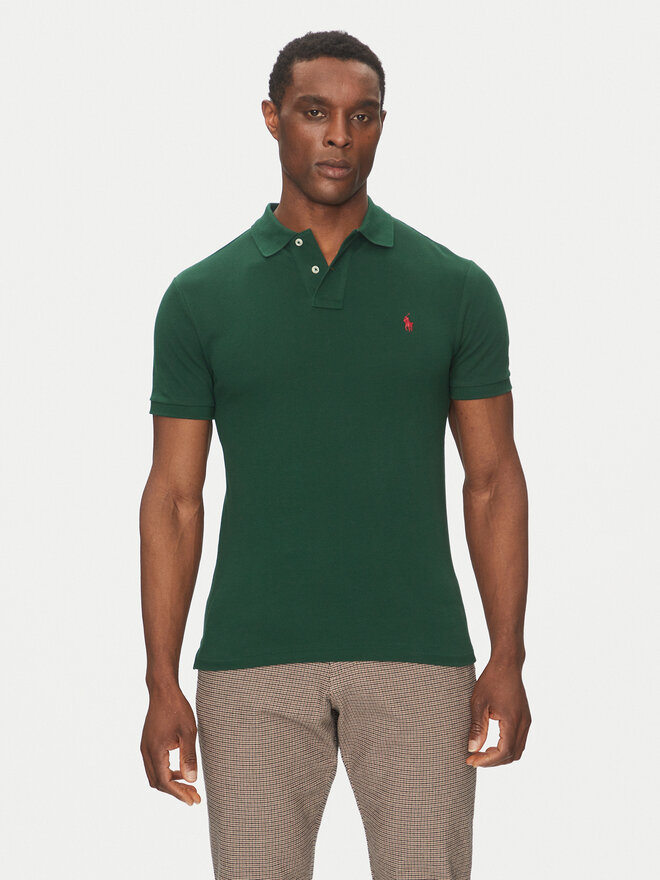 Polo Ralph Lauren Polo Ralph Lauren Поло Core Replen 710795080 Зелений Slim Fit