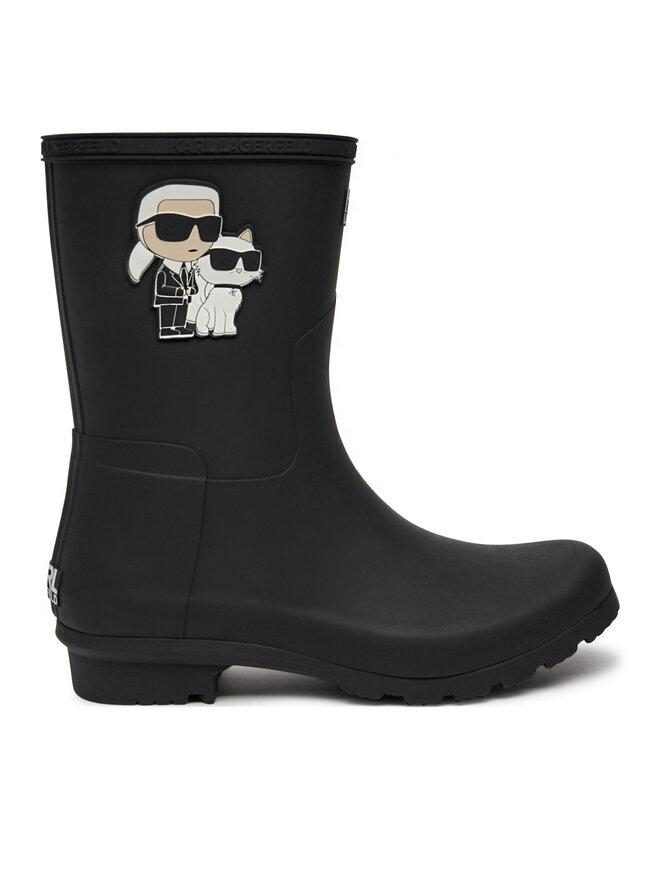KARL LAGERFELD Гумени ботуши KARL LAGERFELD KL47073T Черен