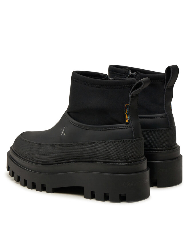 Calvin Klein Jeans Гумени ботуши Calvin Klein Jeans Flatform Rainboot Low Mg R YW0YW01560 Черен