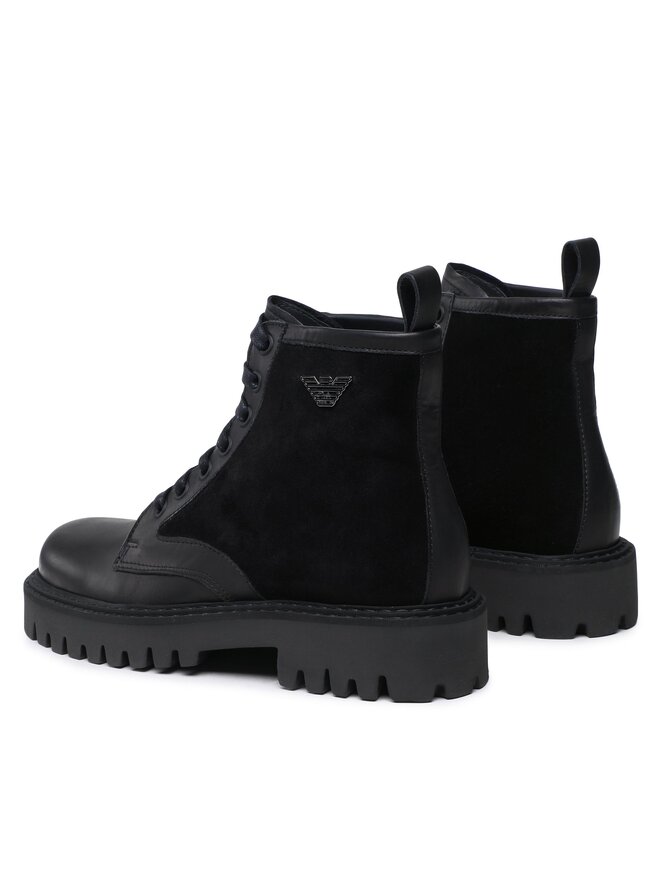 Emporio Armani Schnürstiefeletten Emporio Armani X4M383 XN630 K001 Schwarz