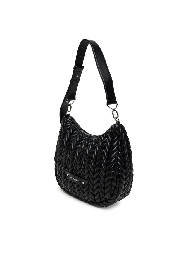 KARL LAGERFELD Ročna torba KARL LAGERFELD A3W30147 Črna