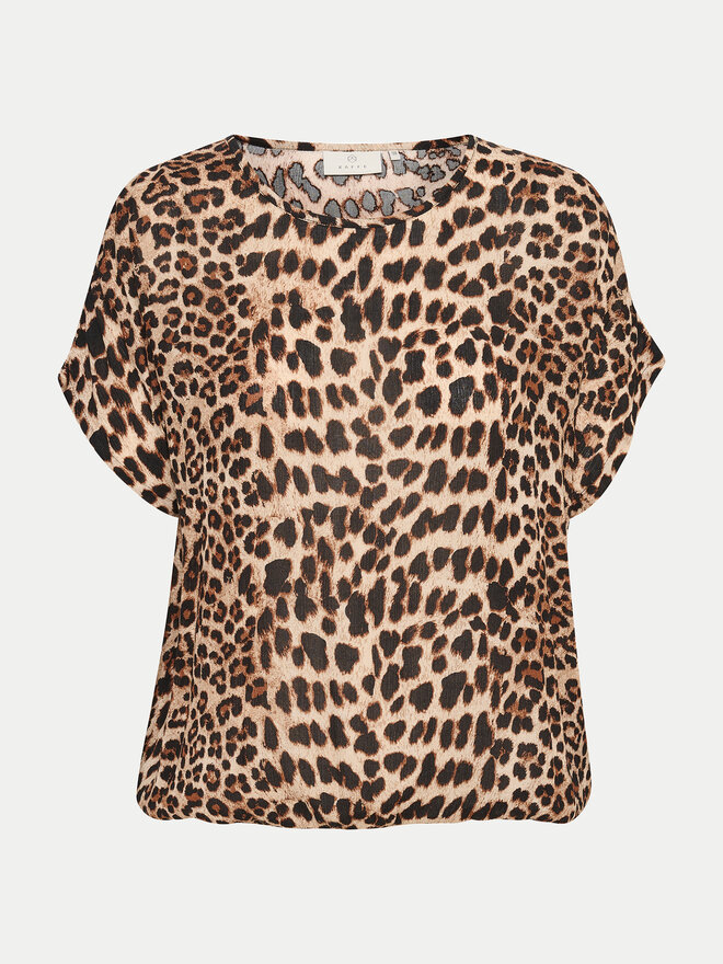 Kaffe Kaffe Majica Amber 10508257 Rjava Relaxed Fit