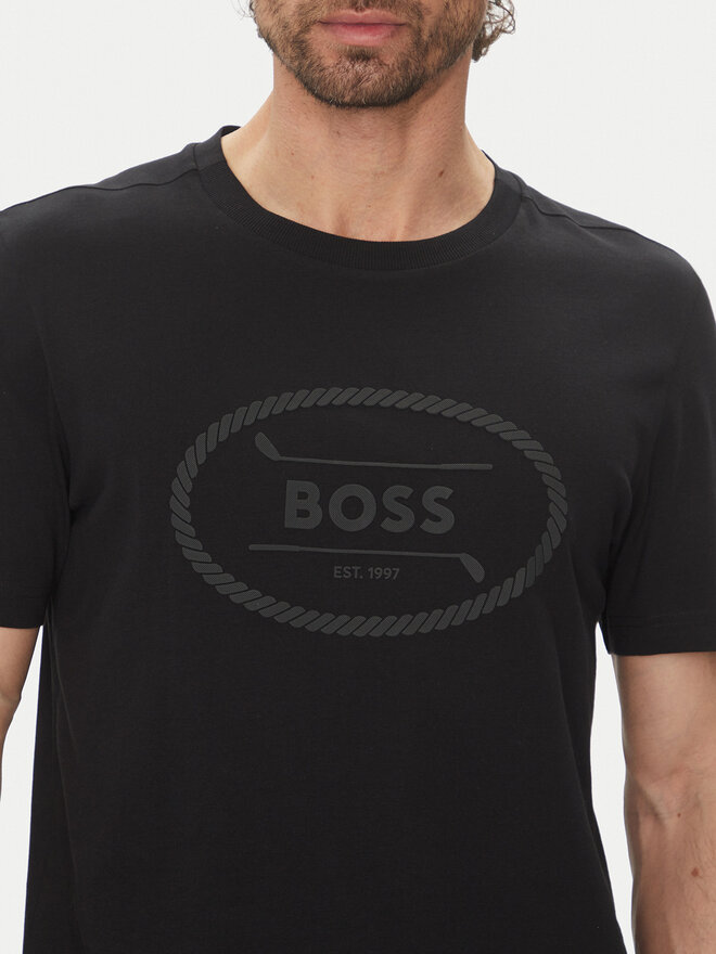 BOSS BOSS Camiseta 50537825 Negro Regular Fit
