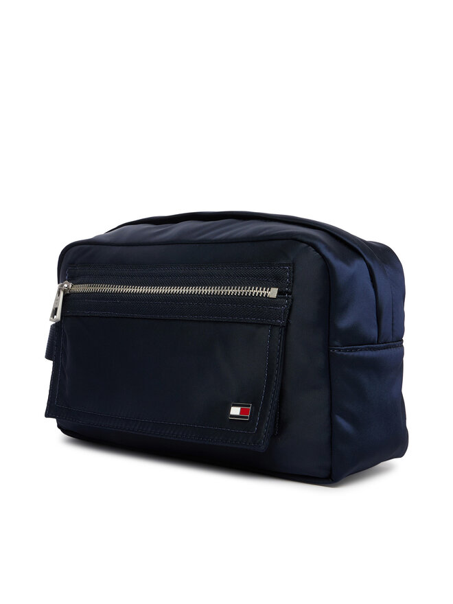 Tommy Hilfiger Kosmetiktasche Tommy Hilfiger Enamel Flag Travel Washbag AM0AM14111 Dunkelblau