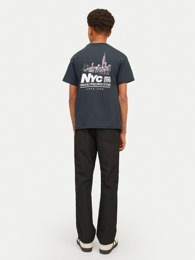 Jack&Jones Junior Jack&Jones Junior Marškinėliai Bronx Square 12263185 Pilka Loose Fit