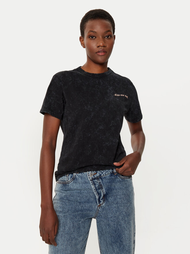 HUGO HUGO T-Shirt Damacia_3 50535491 Μαύρο Regular Fit
