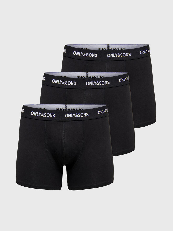 Only & Sons Only & Sons Σετ μποξεράκια 3 τμχ Fitz 22023854 Μαύρο