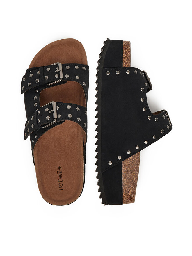 DeeZee Pantoletten DeeZee LB-P1685 Schwarz