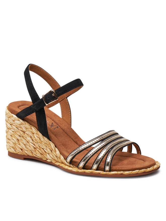 Caprice Espadrile Caprice 9-28305-42 Negru