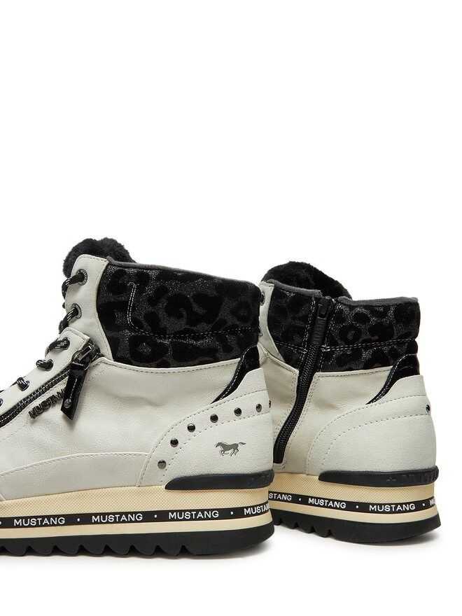 Mustang Botines planos Mustang 1364-503 Blanco