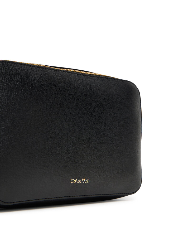 Calvin Klein Geantă Calvin Klein Foil Logo Elongated Camera Bag LV04F3276G Negru