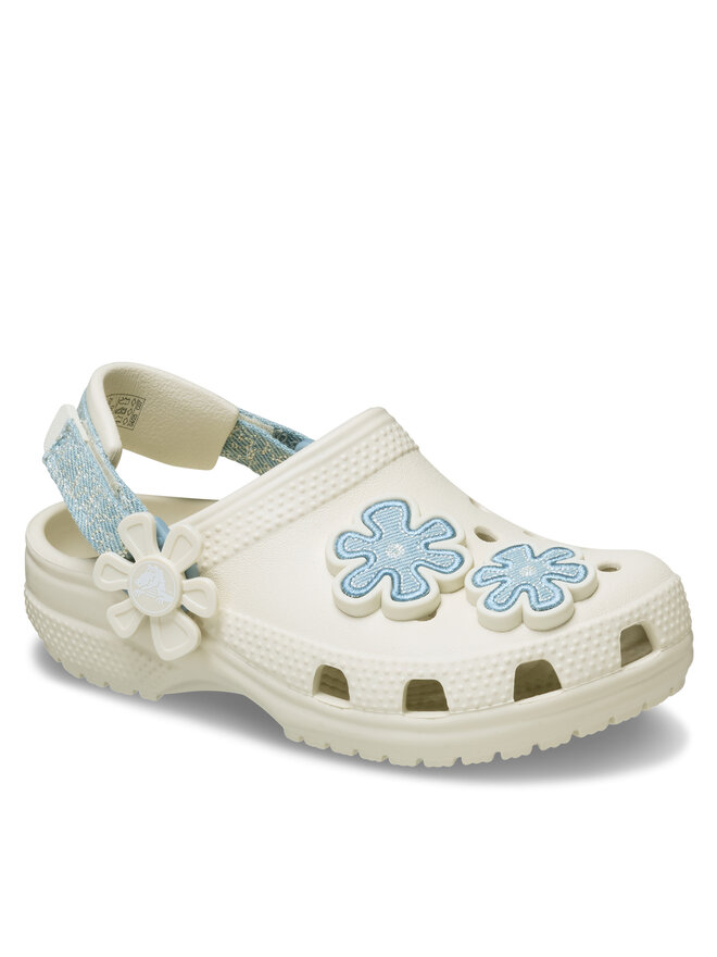 Crocs Pantoletten Crocs Clsc Dnm Flwr Adj BackstrapCgT 212512 Grau