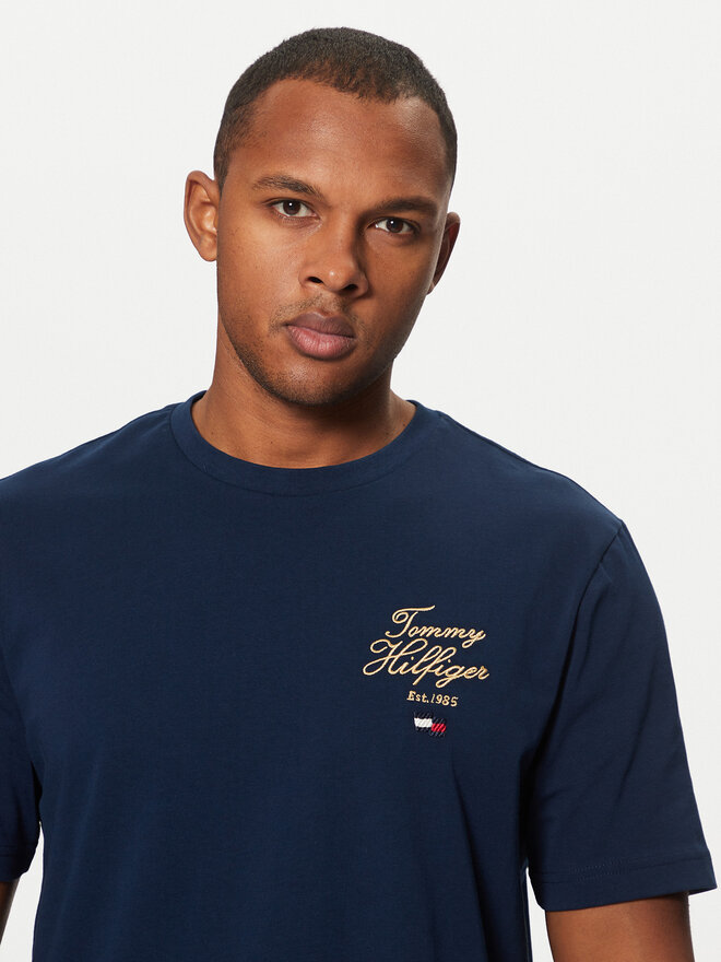 Tommy Hilfiger Tommy Hilfiger Póló MW0MW38334 Sötétkék Regular Fit