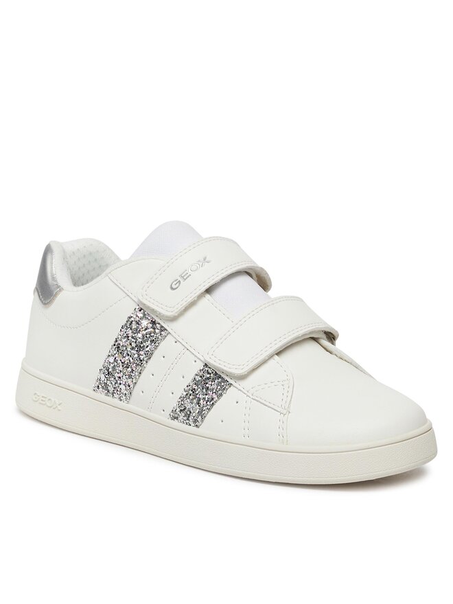 Geox Snīkeri Geox J Eclyper Girl J45LRA 000BC C0007 D Balts