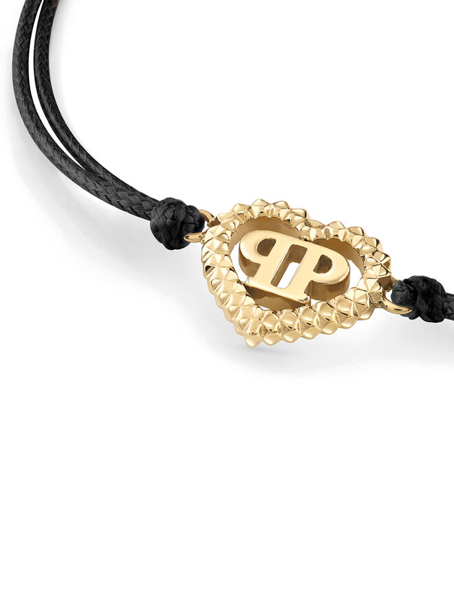 PHILIPP PLEIN Браслет PHILIPP PLEIN Plein Rocked Heart PJZEA09BU Чорний