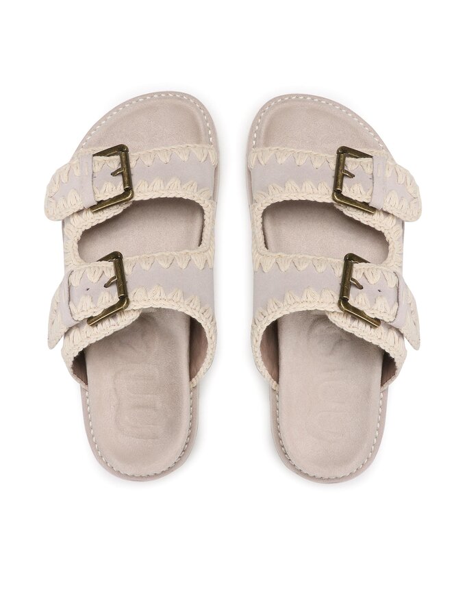 Mou Σανδάλια Mou New Bio With Buckles SW461005A Εκρού