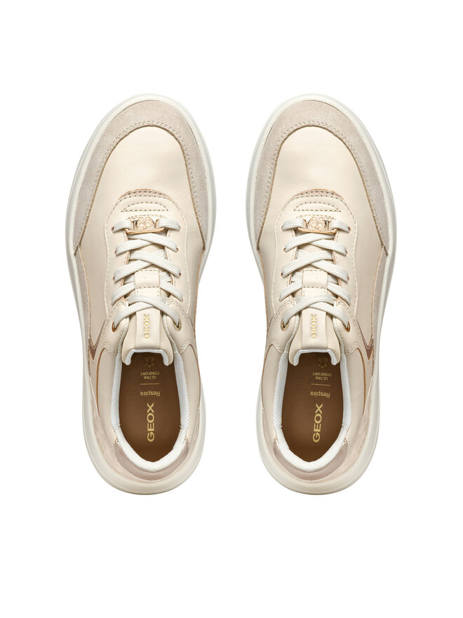 Geox Sneakers Geox D Spherica ECUB-3 D46WTD 08504 C1122 Écru