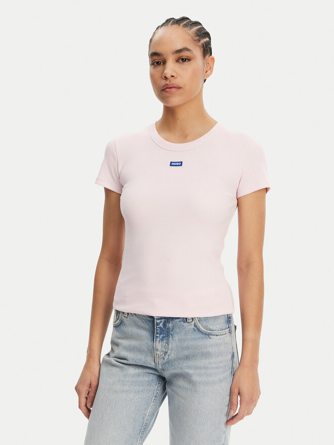 HUGO HUGO Camiseta Easy 50523924 Rosa Slim Fit