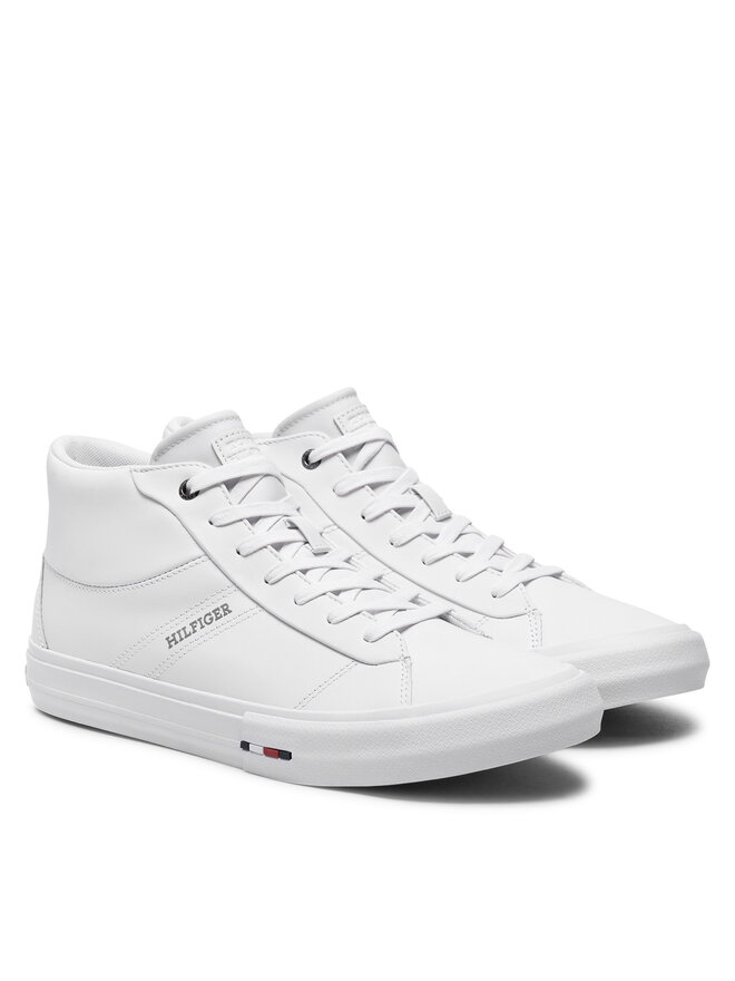 Tommy Hilfiger Sneakersy Tommy Hilfiger Vulc FM0FM05202 Biela