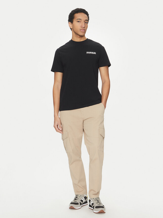 Napapijri Napapijri Футболка S-Dati NP0A4IE2 Чорний Regular Fit