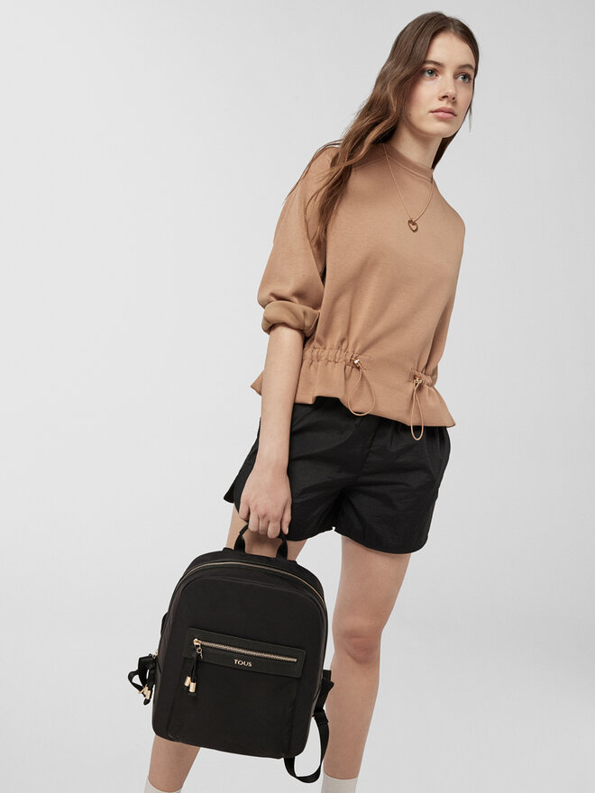 TOUS Рюкзак TOUS Mochila Brunock Chain 2001035251 Чорний