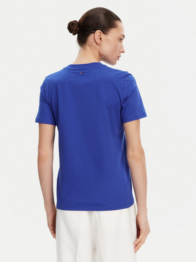 Tommy Hilfiger Tommy Hilfiger Marškinėliai WW0WW45522 Mėlyna Regular Fit