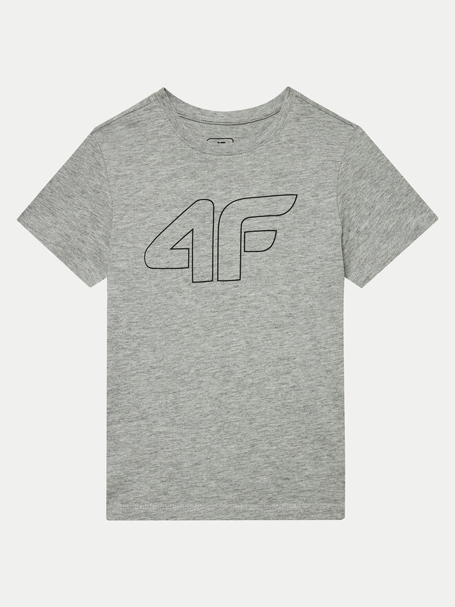 4F 4F Футболка 4FJWMM00TTSHM1627 Сірий Regular Fit
