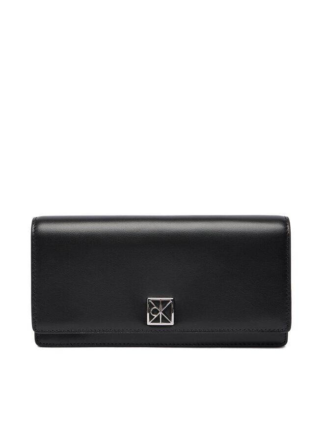 Calvin Klein Cartera Calvin Klein Emblem Hw Long Bifold LV04F1098G Negro
