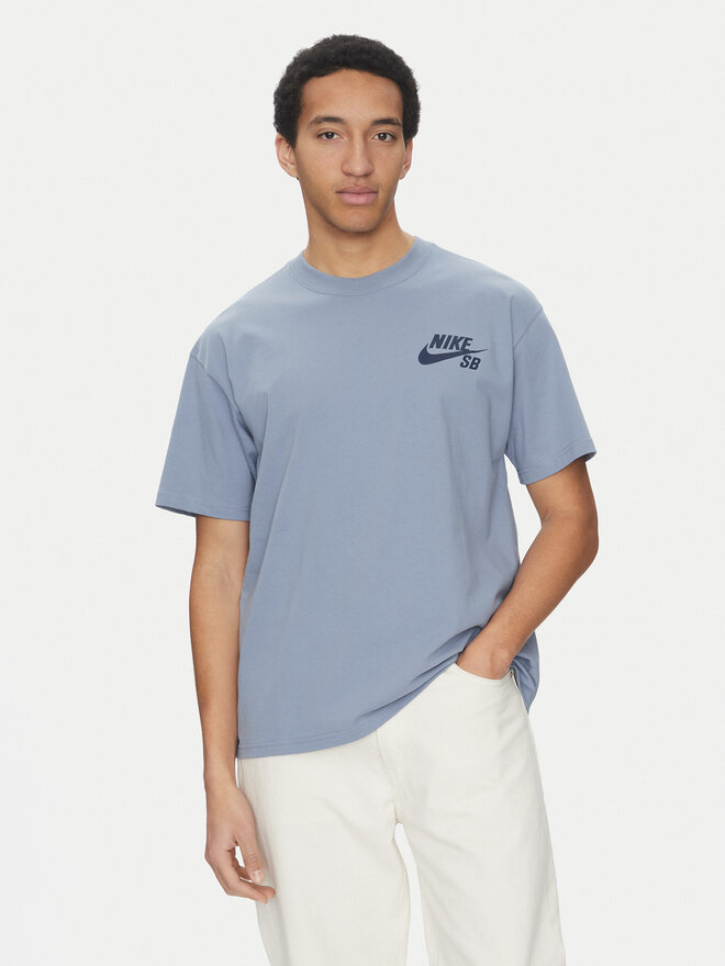 Nike Nike Marškinėliai DC7817 493 Mėlyna Regular Fit