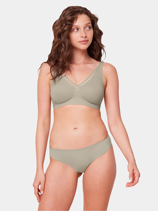 Triumph Triumph Brazilian Damenslip Lovely Micro 10182554 Grau