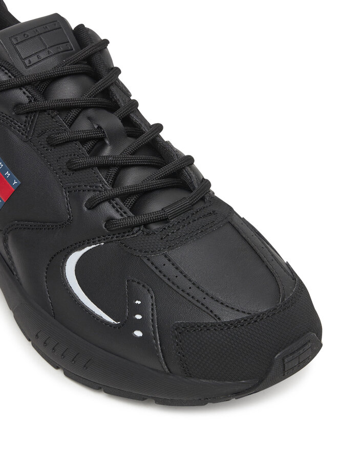 Tommy Jeans Sneakers Tommy Jeans Tjm Runner Leather EM0EM01621 Schwarz