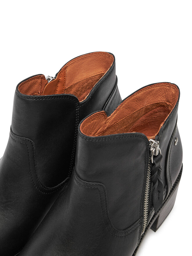 Pikolinos Μποτάκια Pikolinos W2D-8674 Μαύρο