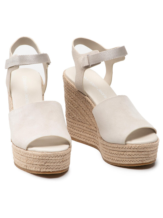 Calvin Klein Jeans Alpargatas Calvin Klein Jeans Wedge Sandal Ankle Clip Su YW0YW00571 Beis
