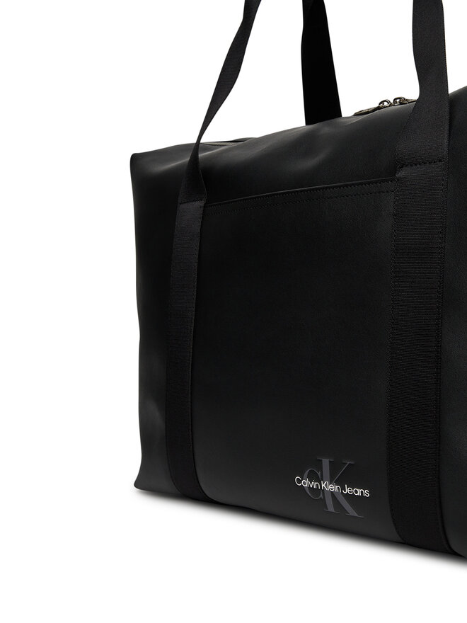 Calvin Klein Jeans Táska Calvin Klein Jeans Mono Logo Weekender Duffle LV04G3137G Fekete