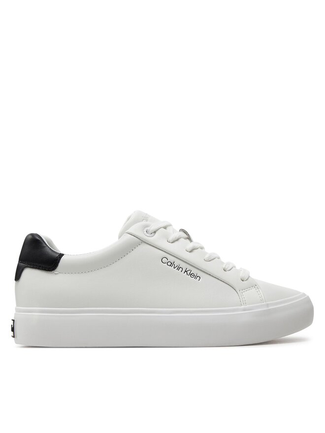 Calvin Klein Сникърси Calvin Klein Vulcanized Lace Up Lth HW0HW02037 Бял