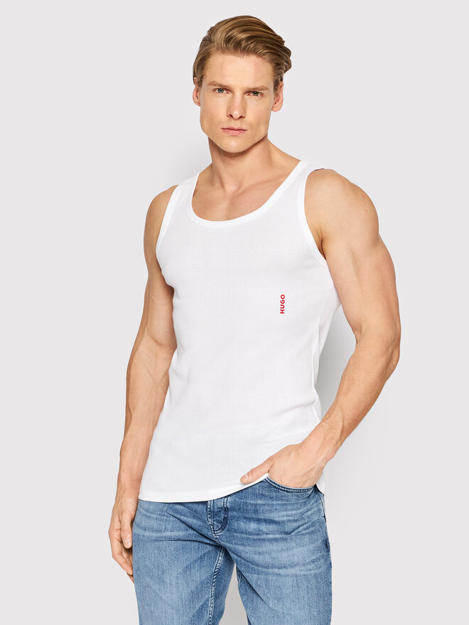 HUGO Hugo Σετ 2 tank tops 50469778 Λευκό Slim Fit