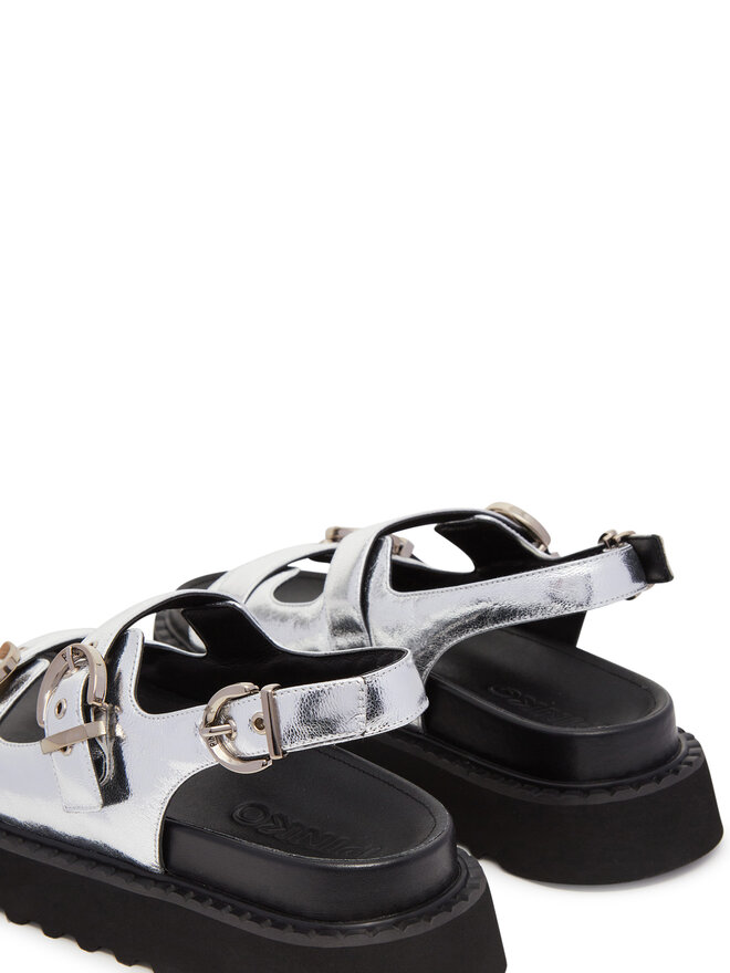 PINKO Σανδάλια PINKO Kate 03 SD0293 P049 Ασημί